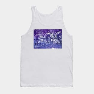 Blue Fish Abstract Tank Top